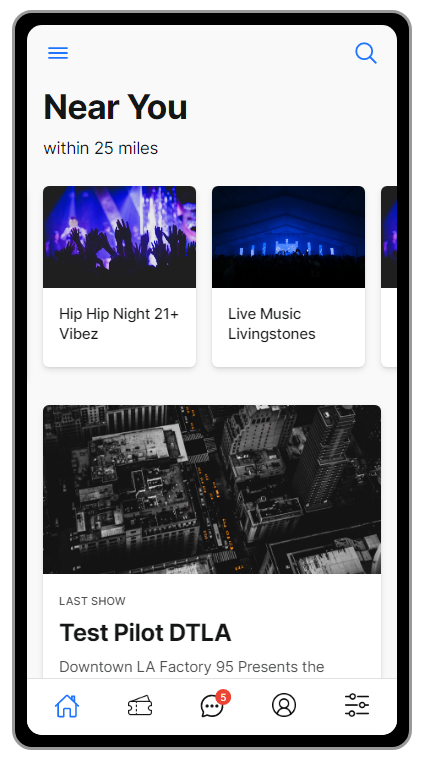 Show Finder App Concept